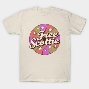 FREE SCOTTIE // RETRO STYLE DESIGN T-Shirt